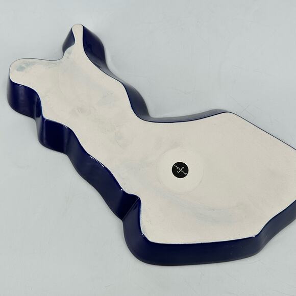 Sagaform Finland Scandinavian Design Serving Candy Bowl Dish NIB Blue White - Picture 8 of 10